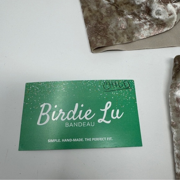 Mommy and Child Matching Grey Velvet and Rose Gold - Picture 3 of 9